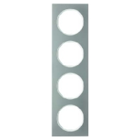 Frame 4-gang stainless steel 10142214