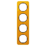 Frame 4-gang orange 10142334