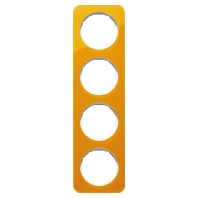 Frame 4-gang orange 10142339