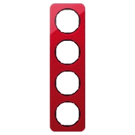 Frame 4-gang red 10142344