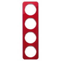 Frame 4-gang red 10142349