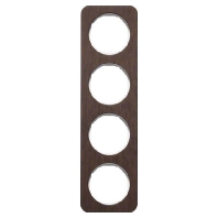 Frame 4-gang brown 10142359
