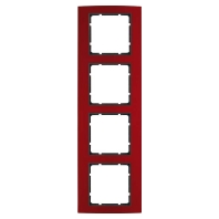 Frame 4-gang red 10143012