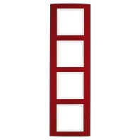 Frame 4-gang red 10143022