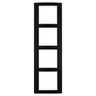 Frame 4-gang black 10143025