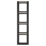 Frame 4-gang anthracite 10146016