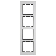 Frame 4-gang aluminium 10146904