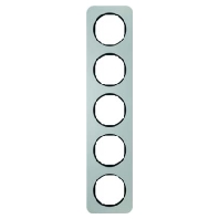Frame 5-gang aluminium 10152184