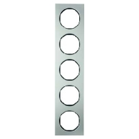 Frame 5-gang stainless steel 10152204