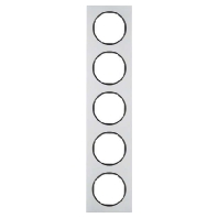 Frame 5-gang aluminium 10152284