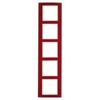 Frame 5-gang red 10153022