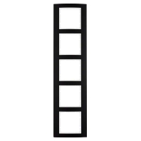Frame 5-gang black 10153025