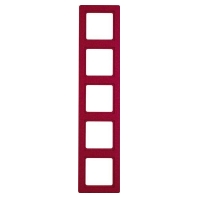 Frame 5-gang red 10156062