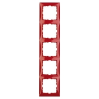 Frame 5-gang red 10158962