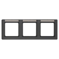 Frame 3-gang anthracite 10236016