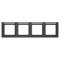 Frame 4-gang anthracite 10246016