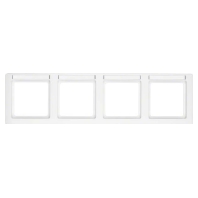 Frame 4-gang white 10246019