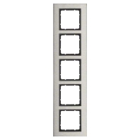Frame 5-gang stainless steel 10253606