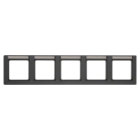 Frame 5-gang anthracite 10256016