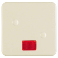 Cover plate for switch/push button white 1557