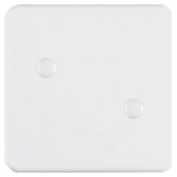 Cover plate for switch/push button white 155909