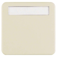 Cover plate for switch/push button white 1629