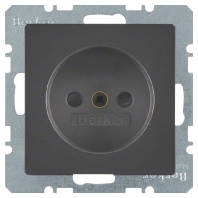 Socket outlet (receptacle) anthracite 6167336086