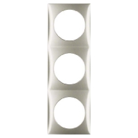 Frame 3-gang stainless steel 918192524