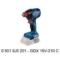 Battery impact screw driver 18V GDX 18V-210 C + GCY