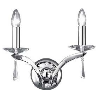 Wandleuchte Stella 2Lp. E14/40W, chrom 00800562