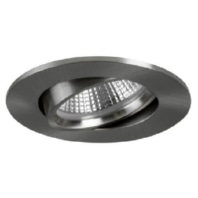 Downlight/spot/floodlight 1x6W - LED recessed light 350mA round, nickel, d2w, 12463153