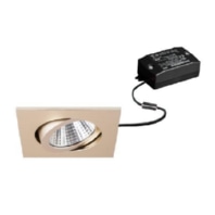 Downlight/spot/floodlight 1x7W - LED recessed spotlight 3000K, champagne, 38364633