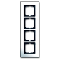Frame 4-gang chrome 1724-826-101