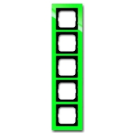 Frame 5-gang green 1725-286