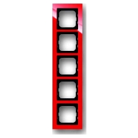 Frame 5-gang red 1725-287