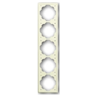 Frame 5-gang cream white 1725-72