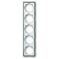 Frame 5-gang chrome 1725-726