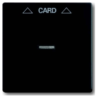 Cover plate for switch/push button black 1792-885