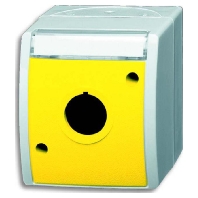 Surface mounted housing 1-gang yellow 2533 WN-15-53
