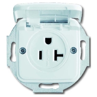 Socket outlet (receptacle) NEMA white 3016 EUK-214