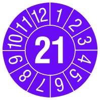 Prfplaketten 21 violett 182693