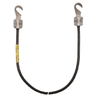 Erdungsleitung 10mmq/L 0,5m schw. 410 005