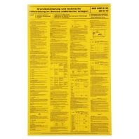 Warn-/Hinweisschild Merkblatt... WHS AH MB BBE700053