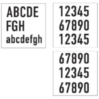 Mechanical accessory for luminaires - House number set, 4751