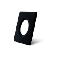 Decor element for luminaires - Decorative ring square black matt, 5253