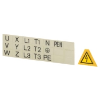 Blitzpfeil u.Anschlussbez. f. Hauptschalter BPF-NZM7