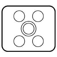 Cable screw gland plate for enclosure FL2-3
