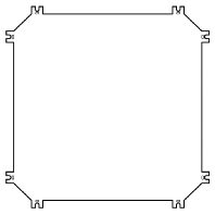 Mounting plate for distribution board IM4-CI23