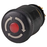 Push button actuator black IP67/IP69K M22S-PVL