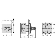 Ein-Aus-Schalter Einbau/1S 1� P3-63/E/HI11